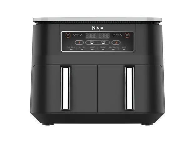 Air Fryer Ninja AF300EU Foodi Dual Zone, 2400W, 7.6 L (2 × 3.8 L), 6 Functions, Black