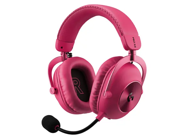Headset Logitech G PRO X 3 LIGHTSPEED 981-001756, Wireless, Bluetooth 5.3, 50mm PRO-G GRAPHENE, 70h, Magenta