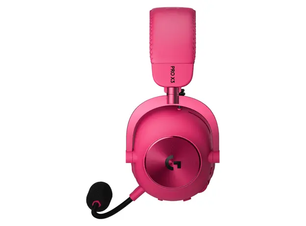 Headset Logitech G PRO X 3 LIGHTSPEED 981-001756, Wireless, Bluetooth 5.3, 50mm PRO-G GRAPHENE, 70h, Magenta, 5 image