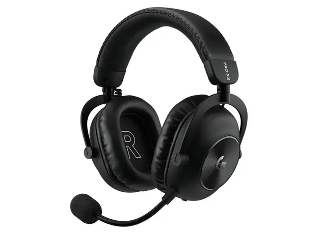 Headset Logitech G PRO X3 LIGHTSPEED 981-001740, LIGHTSPEED 2.4GHz / Bluetooth / 3.5mm, 50mm GRAPHENE, 70h, Black