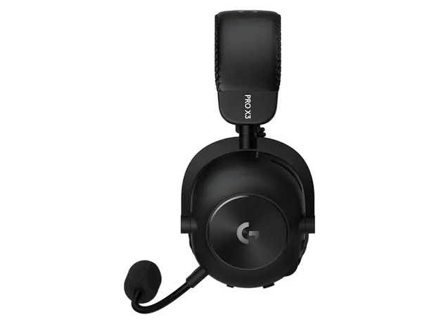 Headset Logitech G PRO X3 LIGHTSPEED 981-001740, LIGHTSPEED 2.4GHz / Bluetooth / 3.5mm, 50mm GRAPHENE, 70h, Black, 4 image