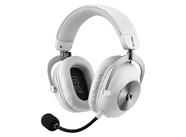 Headset Logitech G PRO X3 LIGHTSPEED 981-001748, Wireless, 50mm PRO-G GRAPHENE, Bluetooth, 70h, White