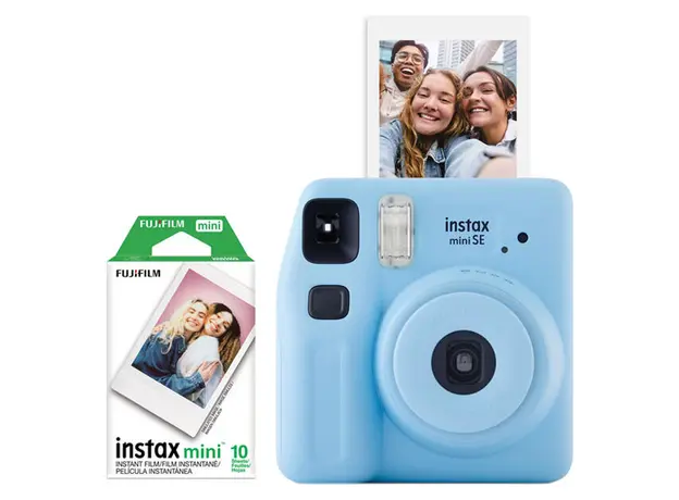 Instant Camera Fujifilm Instax Mini SE Fun Pack Blue (Camera + 10 Sheets of Film)