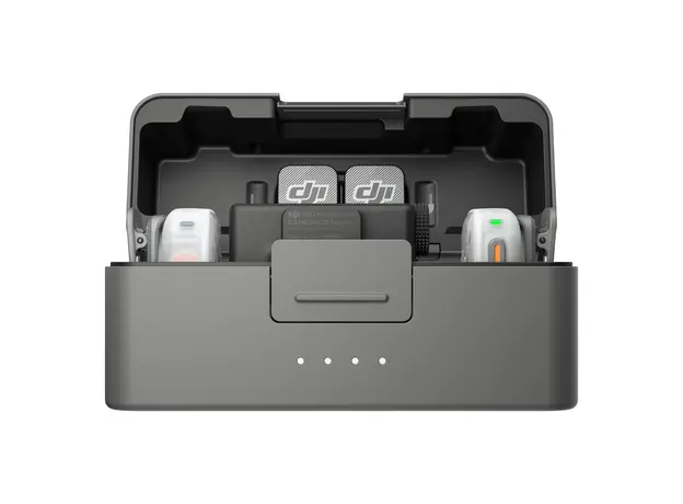 Microphone DJI Mic Mini 2S (2 TX + 1 RX + Charging Case), Wireless, 32-bit Float Internal Recording, 400 m