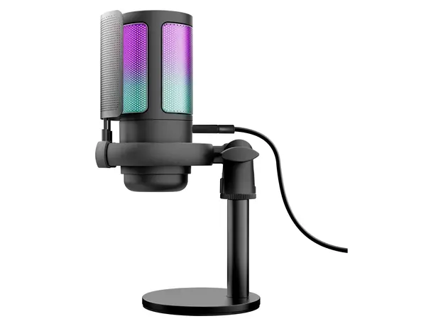 Microphone Trust GXT 238 Auron USB (26081), Cardioid, RGB, Black, 3 image