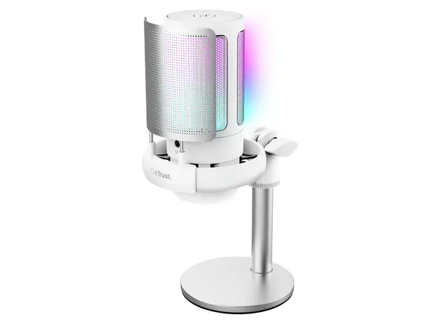 Microphone Trust GXT 238W Auron 26082, USB-C, Condenser, Cardioid, RGB, White