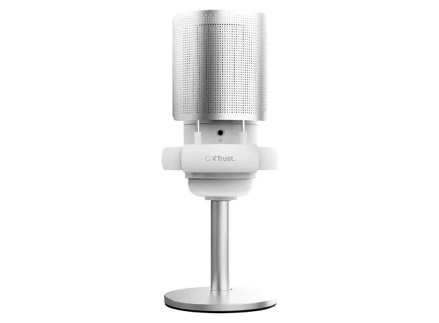 Microphone Trust GXT 238W Auron 26082, USB-C, Condenser, Cardioid, RGB, White, 2 image