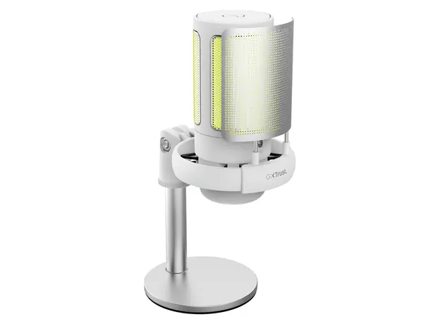 Microphone Trust GXT 238W Auron 26082, USB-C, Condenser, Cardioid, RGB, White, 5 image