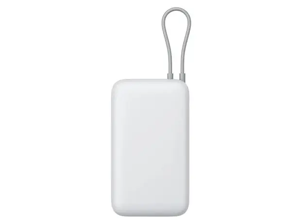 Power Bank Xiaomi 20000mAh Integrated Cable BHR9738GL, 22.5W, USB-C, USB-A, Light Gray, 3 image