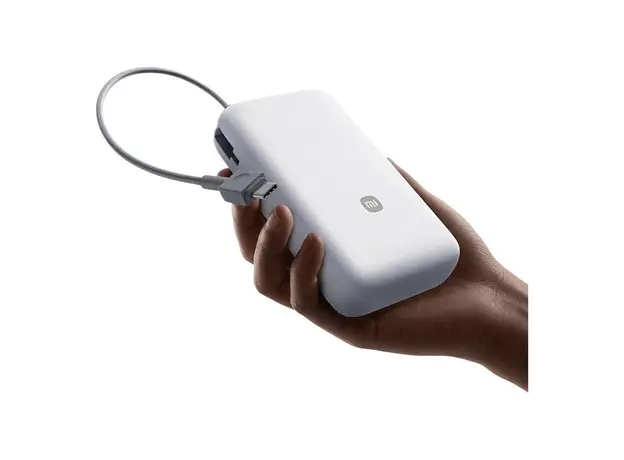 Power Bank Xiaomi 20000mAh Integrated Cable BHR9738GL, 22.5W, USB-C, USB-A, Light Gray, 4 image