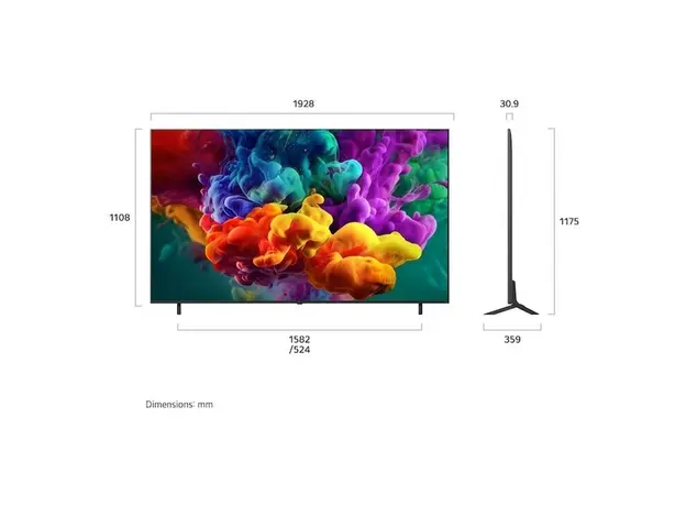 TV LG 86QNED85B6B.AMCN, 86" 4K QNED MiniLED Smart TV, 120Hz, α8 AI Gen3, Dolby Vision, webOS 26, 3 image