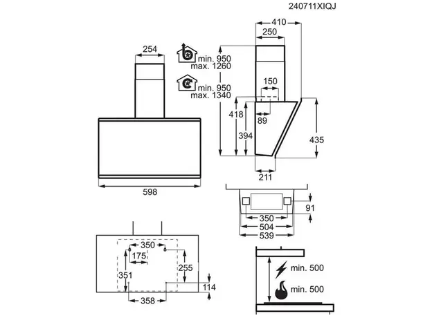 Hood AEG GV77D61SB, 6 image