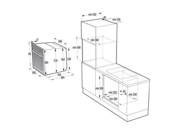 Built-in oven GORENJE BPS6737E04DBG, 5 image