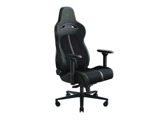 Gaming chair Razer Chair Enki Pro PU Leather- Alcantara, 4D Armrests, black-green, 2 image