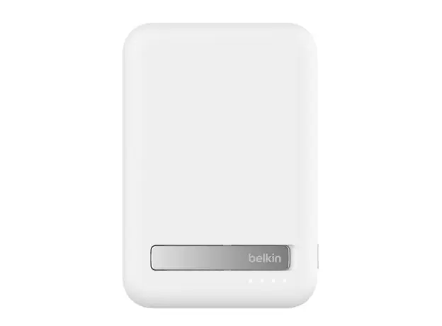 Portable Charger Belkin Magnetic Wireless Power Bank Qi2 15W 8000mAh With Stand BPD007BTWH, 2 image