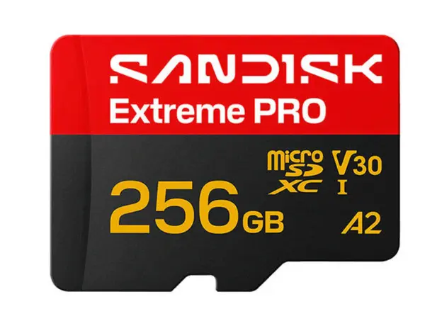 SanDisk 256GB Extreme PRO microSDXC UHS-I V30 A2 250MB/s 256GB SDSQXCJ-256G-GS6MA