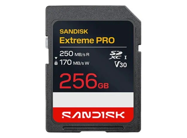 Memory card SanDisk 256GB Extreme PRO SD/XC UHS-I Card 250MB/S V30/4K Class 10 SDSDXXJ-256G-GSCIN