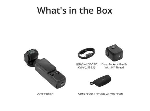 Action camera DJI Osmo Pocket 4 Essential Combo, 5 image