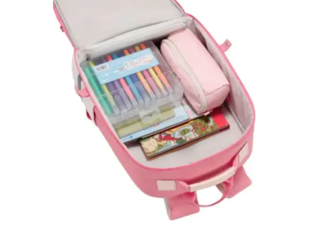Kingsons 15.6" Notebook Bag Primary School Backpack Pink - KS251093, 4 image
