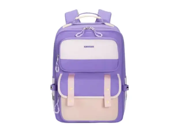 Kingsons 15.6" Notebook Bag Primary School Backpack Purple - KS251093