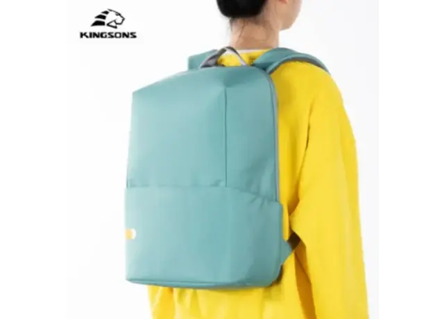Kingsons Waterproof Backpack 15.6" Light Green - K9877-5, 2 image