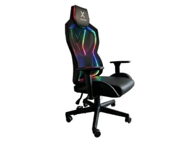 Vertex CyberNova Gaming Chair With RGB light Black Mesh, 2 image