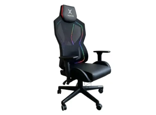 Vertex CyberNova Gaming Chair With RGB light Black Mesh, 3 image