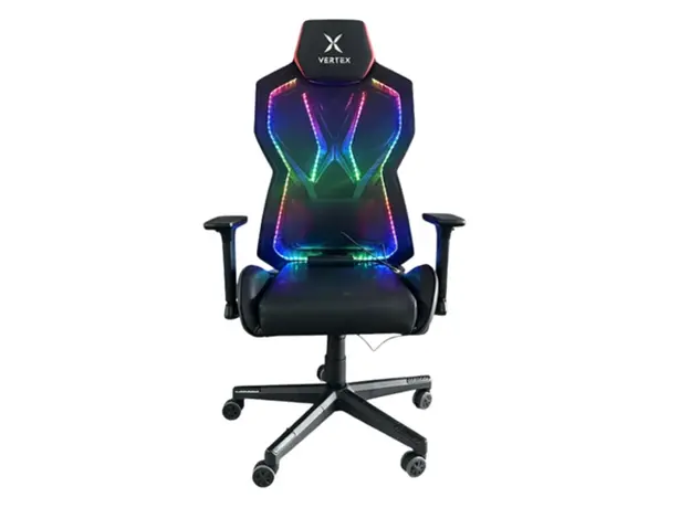 Vertex CyberNova Gaming Chair With RGB light Black Mesh