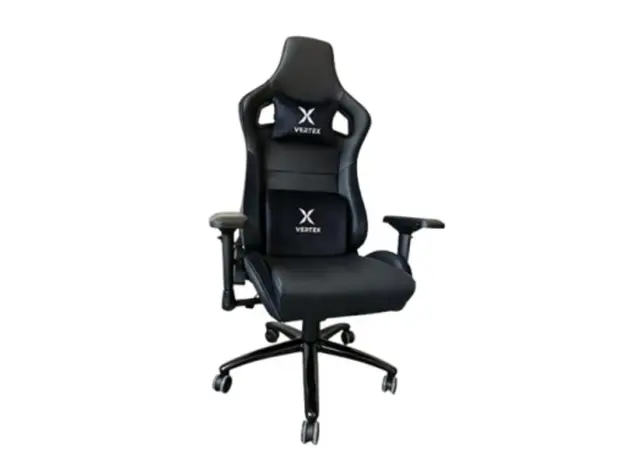 Vertex Predator Gaming Chair Black Car Leather, 2 image