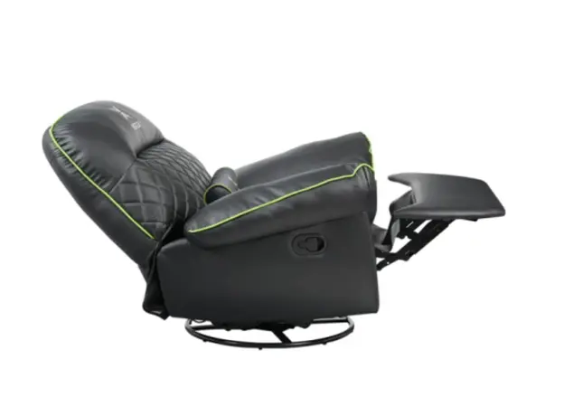 Vertex Throne Gaming Sofa Black/Green PVC, 3 image