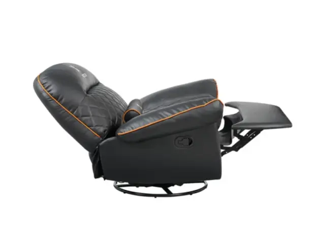 Vertex Throne Gaming Sofa Black/Orange PVC, 3 image