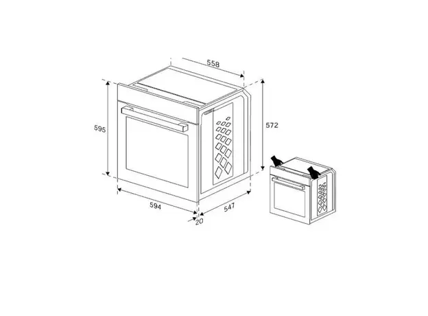 Built-in oven Indesit IFE 3644 WH, 8 image