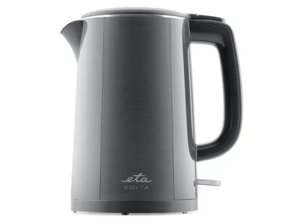Electric Kettle ETA 859590020 Edita, 2200W, 1.5 L, Double Wall, Grey