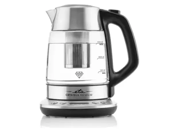 Electric Kettle ETA Crystela Premium 915390000, 2200W, 1.5L, Temperature Control
