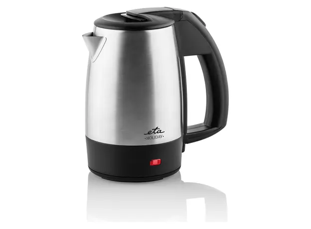 Electric Kettle ETA618890010 Holiday, 0.5 L, 1000W, Stainless Steel, Black/Silver, 2 image