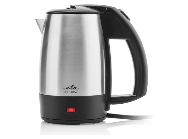 Electric Kettle ETA618890010 Holiday, 0.5 L, 1000W, Stainless Steel, Black/Silver, 4 image