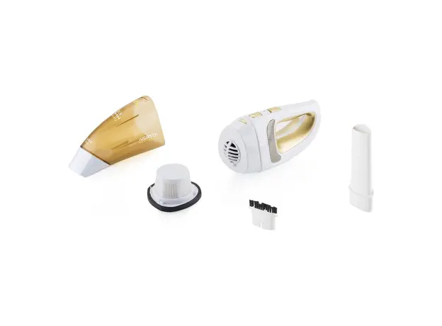 Handheld Vacuum Cleaner ETA 142390000 Verto II, Cordless, 9.6V NiMH, 400 ml, HEPA, White/Golden, 5 image