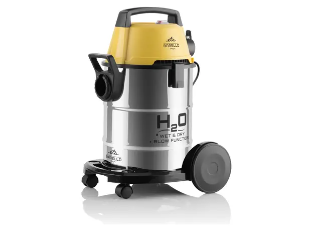 Vacuum Cleaner ETA Barello Profi 622290000, 1400W, Wet/Dry, 17 L, Stainless Steel, Yellow/Silver, 2 image