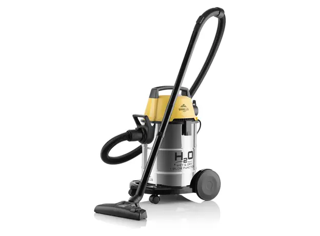 Vacuum Cleaner ETA Barello Profi 622290000, 1400W, Wet/Dry, 17 L, Stainless Steel, Yellow/Silver