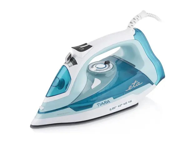 Steam Iron ETA 026990000 Tiara II, 2200W, Ceramic Soleplate, 450 ml, Turquoise, 2 image