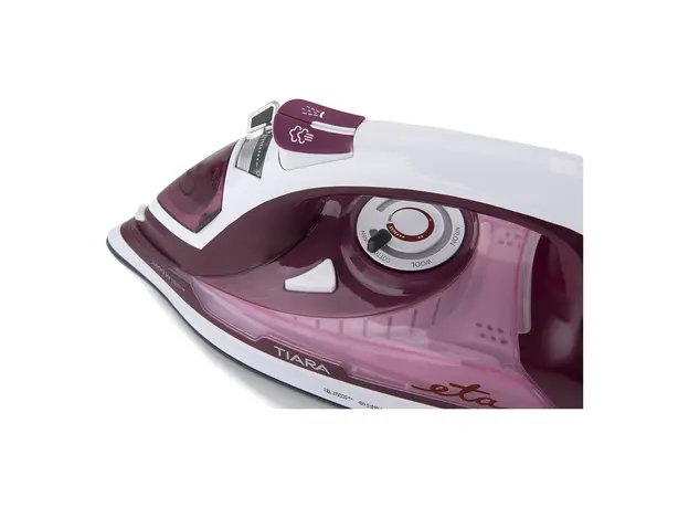 Steam Iron ETA126990000 Tiara II, 2400W, Eloxium Soleplate, 450 ml, 130 g/min, Purple, 6 image