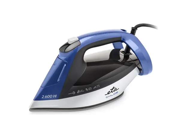 Steam Iron ETA227690000 Chloe, 2600W, Ceramic Soleplate, 350 ml, Silver/Blue