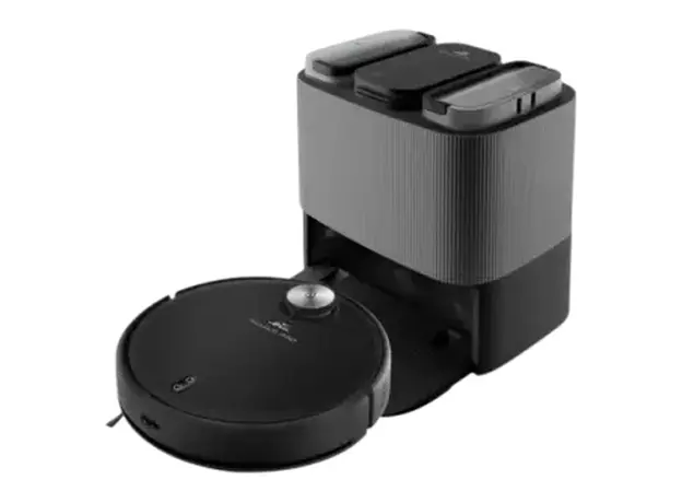 Robot Vacuum Cleaner ETA Aquilo Pro 724390000, mopping, self-cleaning station, 4000Pa, 5200mAh, Black