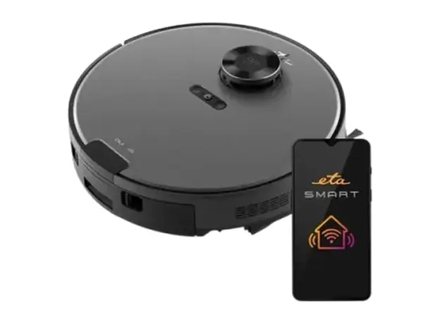 Robot Vacuum Cleaner ETA Aurum 524190000, 3D laser, mopping, 5200mAh, Grey, 2 image