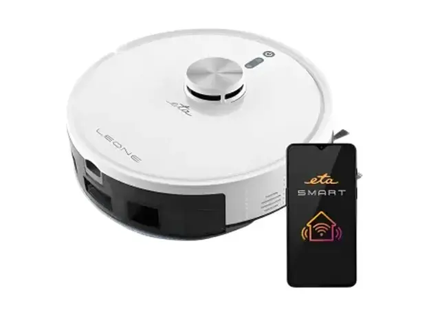 Robot Vacuum Cleaner ETA Leone 524490000, mopping, laser navigation, 5000Pa, 5200mAh, White, 6 image