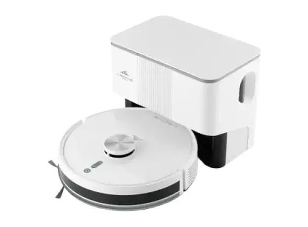 Robot Vacuum Cleaner ETA Leone Pro 624490000, mopping, auto-empty station, 5000Pa, 5200mAh, White