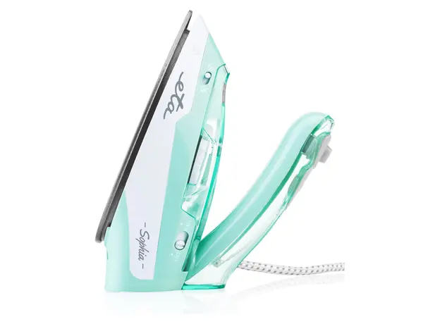 Travel Steam Iron ETA127190000 Sophia, 1100W, 80 ml, Ceramic Soleplate, White/Turquoise, 5 image