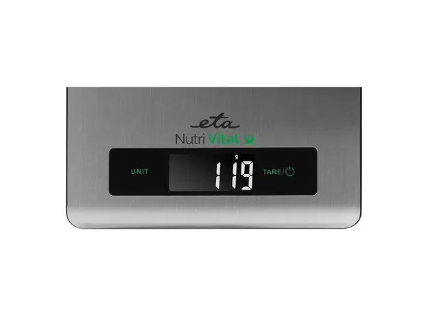 Kitchen Scale ETA 079090000 Nutri Vital, Smart, Bluetooth, 5 kg / 1 g, Stainless Steel, 2 image