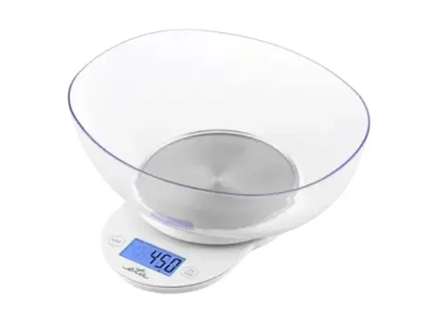 Kitchen Scale ETA 577090000 Mari, 5 kg, 1 g Accuracy, with Bowl, White