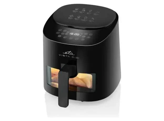 Air Fryer ETA 116890000 Vista Digi, 1300W, 4.3L, with Window, Black, 3 image